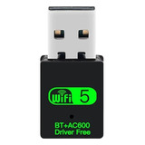 Adaptador Usb 2en1 Wifi Ac600 + Bluetooth 5.0 Doble Banda 5g