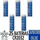 25 Pila Batería Litio Cr2032 3v