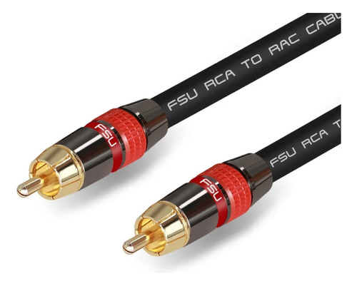 Cable Audio 0.5 Mt,  Hifi Cobre Ofc Conectores Rca In Y Out