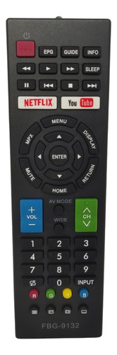 Controle Remoto Universal Tv Smart Sharp 9132