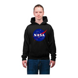 Sudadera Nasa Unisex Hombre Mujer #1 Negro 