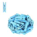Mini Pregadores Azul - Tamanho 3,5 Cm - 50 Unid