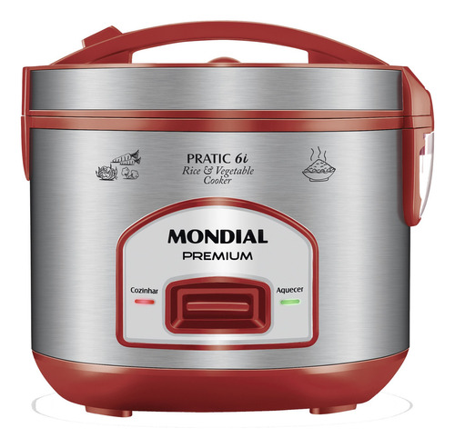 Panela Elétrica De Arroz 6l Pe456x Vermelha Mondial 110v