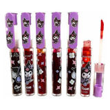 Set De 6 Tintas De Labios Lip Tint Kuromi Maquillaje