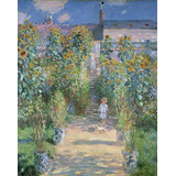 Lienzo Tela Claude Monet Jardín De Vetheuil  70x86cm