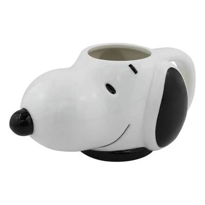 Taza Grande Cerámica 3d Cabeza Rostro Snoopy Peanuts 591 Ml | Envío gratis