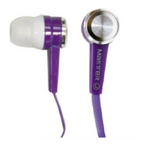 Audifono Tipo Chicharo Morado Marca Master Ms-earbrgp =alb