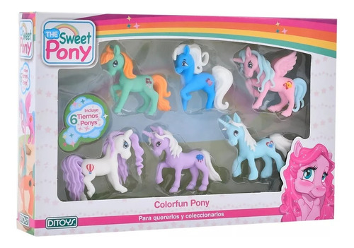 Colorfun Pony Set X6 - Ditoys Premium