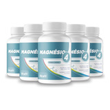 Magnésio 4 Em Cápsulas Com Vitaminas K2-mk7 + D3 - 5 Frascos