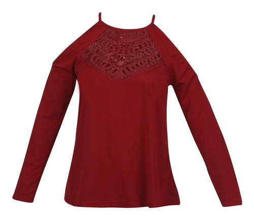 982-80 Blusa Dama Mujer  Rojo