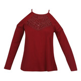 982-80 Blusa Dama Mujer  Rojo