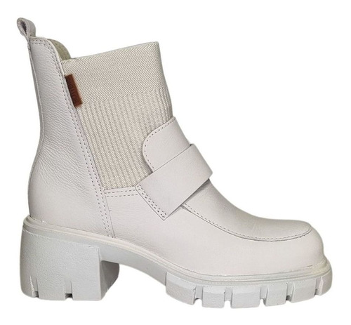 Bota Feminina Coturno Couro Bottero Knit Conforto Tratorada