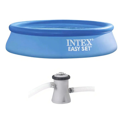 Alberca Piscina Inflable Circular 2.44 M Easy + Bomba Intex Azul | Meses sin interés