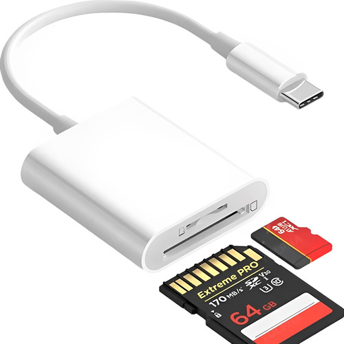 Adaptador Leitor Cartão Sd Sdhx Usb-c Para iPhone 15 Macbook