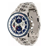 Relogio Edifice Ef558sg-1avudf Prata Fundo Azul Cronografo