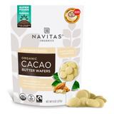 Navitas Organics Obleas De Mantequilla De Cacao, 8 Onzas, Or