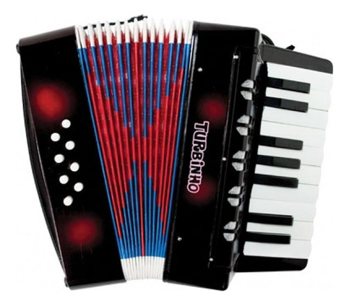 Acordeon Infantil Turbo 104-bk 8 Baixos