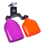 Tambor Percussion Cencerro Doble Montado Bell Two-colors