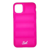 Funda Protectora Soul Puffer Flexible Para iPhone 13 Fucsia