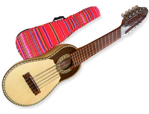 Charango Jujeño Luthier Tallado Madera Artesanal Funda Prm