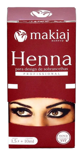 Kit 3 Henna Sobrancelhas Makiaj