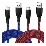 Cable Usb Tipo C 2pack 6ft Rapid [5v3a, 9v2a] Cable De Carga