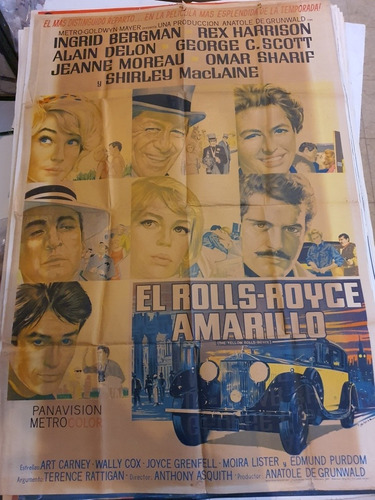 1 Afiche Cine Orig. - Lote De 1-755-el Rolls Royce Amarillo