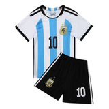 Conjunto Uniforme De Fútbol Con Playera Y Short Para Niños 