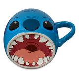 Taza Grande Stitch 3d Cerámica Lilo & Stitch