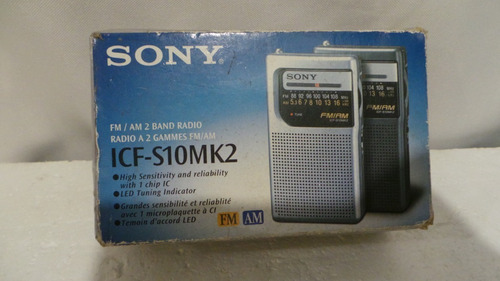 Rádio Portátil Sony Icf-s10 Mk2 Am/fm Precisando Reparos
