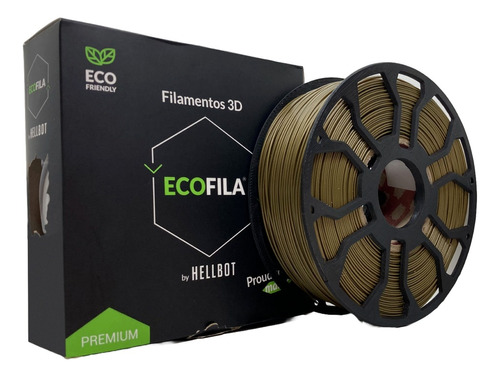 Filamento 3d Ecofila Hellbot De 1.75mm Y 1kg Bronce -n4print