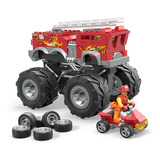 Juguete De Construcción Mega Construx 5 Alarm Monster Truck Cantidad De Piezas 284