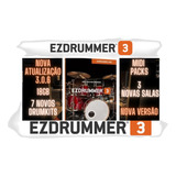 Ez Drummer 3 Full + Expansões + Midi Pack + Kits Novos Top