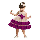 Vestido Con Lazo Para Niña Little Girl Princess [h]