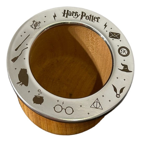 Mate Algarrobo Harry Potter + Bombilla Acero Oeste Mates