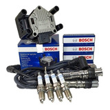 Kit Bobina + Cables + Bujias Bosch Vw Gol Trend Suran Fox