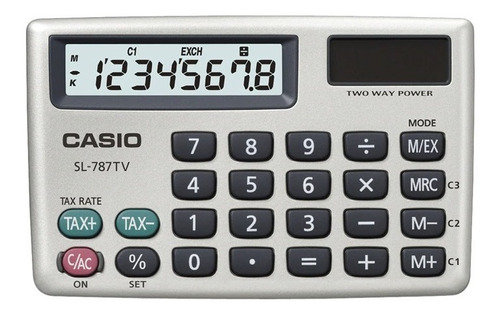 Calculadora Casio Sl787gd  De Bolsillo Delgada Somos Tienda