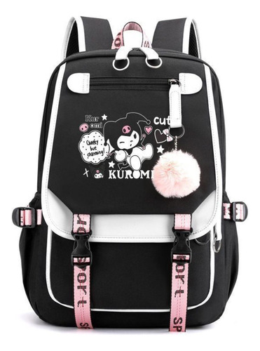 Mochila Ligera Con Estampado Kuromi Para 3º A 6º Curso