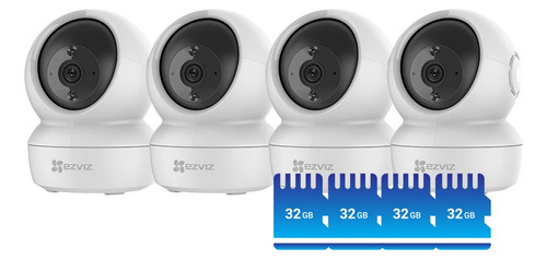 Camara Seguridad Domo Ip Wifi Ezviz C6n X4 + Memoria 32gb