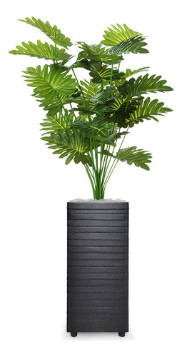 Planta Grande Coqueiro Artificial Com Vaso Decorativo Sala
