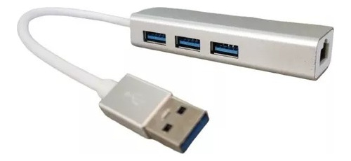 Convertidor Hub Ethernet Rj45 Usb 3.0 Puertos Adaptador 3en1