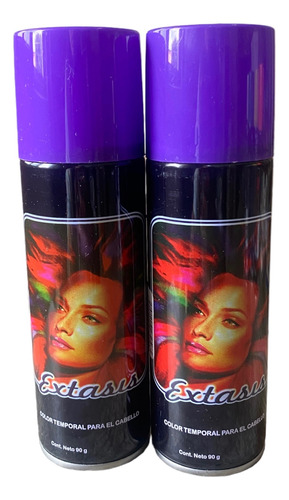 Pintura Temporal Para Cabello Aerosol Colores 90 Gr - 6 Pzs