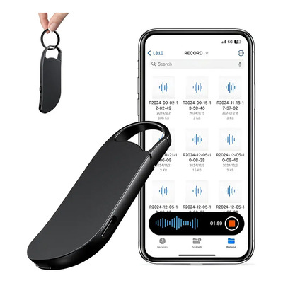 Grabadora De Voz 16g con Microfono Espía grabadora llavero Duración de batería 25h Con Conexión Otg Y Grabación Guardado Automático al Apagar Para Estudiar Trabajar, NIUHOTY | Envío gratis