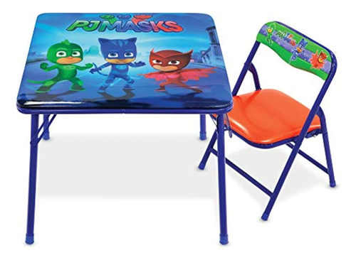 Pj Masks Disney's Jr. Juego De Mesa Con 1 Silla Juego De Mes