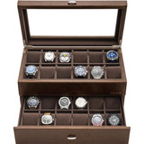 Tawbury 24 Slot Watch Box Organizador Para Hombres Xl Caja D