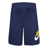 Short Nike Kids Nkb Club Hbr Ft Short Azul Niño