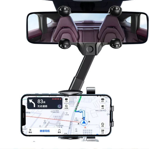 Soporte Para Celular 360° Sujetado En El Espejo Retrovisor 