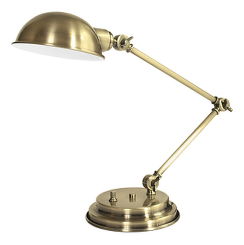 Lámpara Velador De Mesa Con Flexible Estilo Industrial