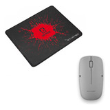 Mouse Inalambrico + Mousepad De Goma | Combo Empresarial