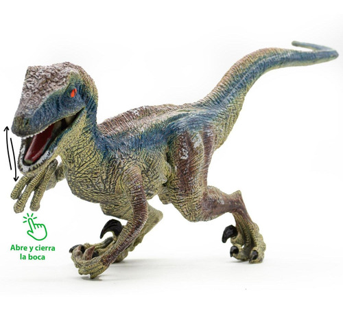 Figura De Dinosaurio Velociraptor Jurassic 40 Cm
